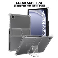 เคสใส ตั้งได้ พร้อมที่เก็บปากกา ซัมซุง แท็ป เอ9 / เอ9พลัส / เอส9 / เอส9พลัส รุ่นหลังนิ่ม  Samsung Galaxy Tab A9 / A9+ / S9 / S9+ For TPU Silicone Stand Cover