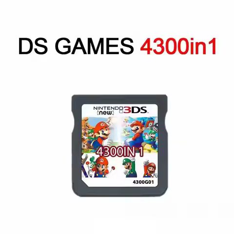 NDS Game Cartridge 4300IN/482IN1/500IN1/US Version English Version NDS/2DS/3DS Universal Game Collec