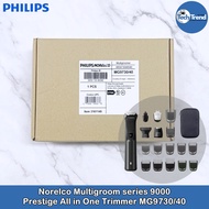 (Philips) Norelco Multigroom series 9000 Prestige All in One Trimmer MG9730/40 Face, Head and Body ฟิลิปส์ เครื่องโกนขนไฟฟ้า ตกแต่งขนจมูก หู หนวด เครา ใบหน้า เส้นผมและร่างกาย