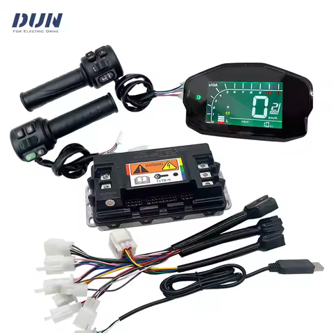 Votol EM50-4 48V/60V/72V Boost 80A BLDC Controller Kit with DKD Display Throttle for 1000W 1500W Hub