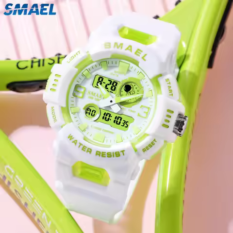 SMAEL Midsize Digital Watch Women Youth Vitality Multifunctional Sport Electronic and Quartz Wristwa