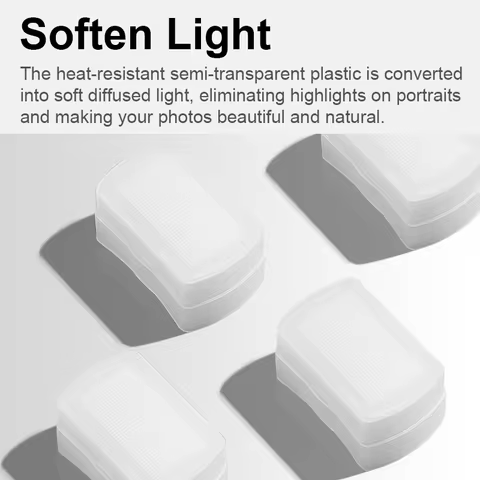 Selens Bounce Camera Flash Soft Diffuser Cover for Godox TT600 TT685 TT685II V850 V850II V850III V86