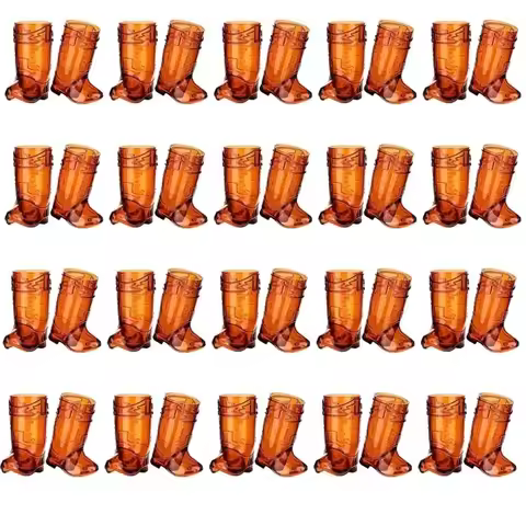 1/10Pcs 1 Oz Mini Cowboy Boot Shot Glasses Cowboy Glasses Western Cowboy Glasses for Cowboy Cowgirl