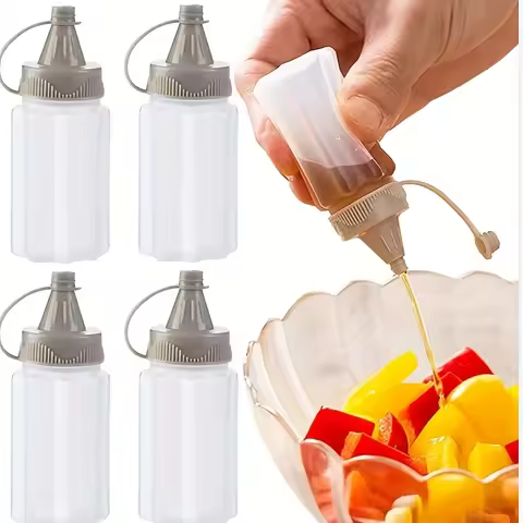 4/8/12PCS Mini Squeeze Bottles Ketchup Condiment Sauce Bottle Honey Mustard Salad Dressing Sauce Ben