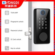 Tuya Smart Lock Fingerprint Electronic Deadlock Mechanical Key Auto Lock APP Digital Dead Bolt Lock