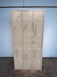 【新竹2手家具】推薦永茂二手傢俱*C050405*六人置物鐵櫃(KEY2個)*辦公家具 辦公桌 員工置物櫃 辦公椅 主管桌椅 OA家具 活動櫃 洽談桌椅