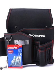 WorkPro Electrician Pouch Tool Pockets w/Tape Holder 600D Polyester Construction