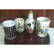 Color-changing Prajna Sutra Cup, 7 Gods Cup, Japanese Decorative Geisha Vase