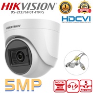 DS-2CE76H0T-ITPFS 5 MP Audio Indoor Fixed Turret Camera 5 MP, 2560 × 1944 resolution Digital WDR 2.8