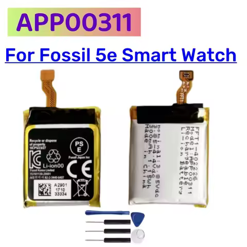 Original Replacement APP00311 Battery For Fossil 5e 5 e smart watch APACK 300mAh Battery + Tools