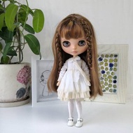 Blythe cute white dress. Vintage dress Blythe doll.