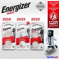 /Energizer 3V Lithium Battery Battery Zero Mercury CR2016 / CR2025 / CR2032 ( 2 pc/pack ) * 100% Ori