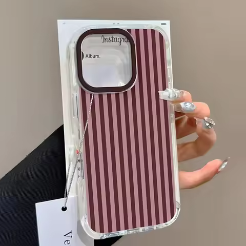 Stylish Striped Aesthetic Phone Case for Xiaomi Redmi Note 13 12 11 Pro Plus 4G 5G 13C 12C 10 10C 9 