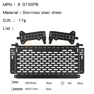 GRC 1/8 Stainless Steel Side Window Foldable Tabletop Tool Table for Option Parts G190PS/PB MJX H8H 