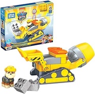 Mega Bloks PAW Patrol Rubble's City Construction Truck, Building Toys for Toddlers (17 Pieces),Multicolor