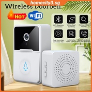 [Ready] Doorbell With Camera Wifi Doorbell Low Power Alkaline Battery Visual Remote Control Doorbell Wifi Wireless Variable Sound Punch Free Two-way Intercom Video Camera