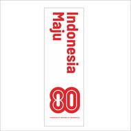 Umbul-Umbul Dirgahayu RI ke-80 Bahan Satin Cloth 1x3m