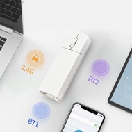 HSV Rechargeable Mini Mouse 2 4G BT1 BT2 Connectivitys Type C Charging Indicator Light Carry Case In