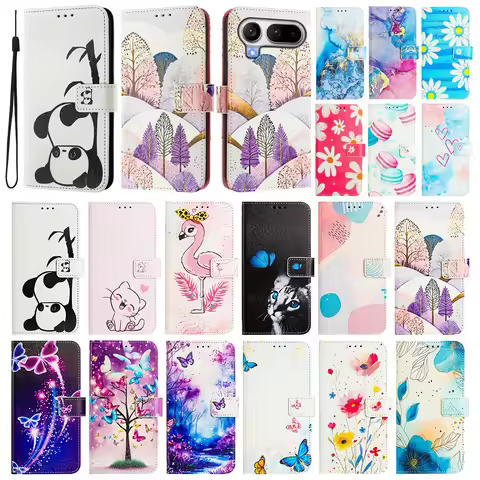 Coloured Drawing Wallet Case for Honor Play 10A 10 60A X9D X9C Smart X9B X8C X8A X7D X7A X6C X6 X6S 