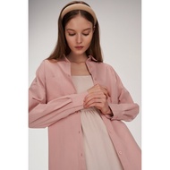 THECLOSETLOVER DRAKE OVERSIZED SHIRT IN DUSTY PINK