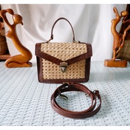 MAGARY BAGS / Melawai Rattan Bag / Rattan Bag / Rattan Bag / Woven Bag / Women's Bag