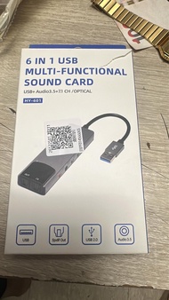 6合1 USB 多功能音效卡 HY-601