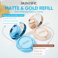 【BUY 1 FREE1】SKINTIFIC Refill Cover All Perfect Cushion High Coverage Poreless FlawlessFoundation Ma
