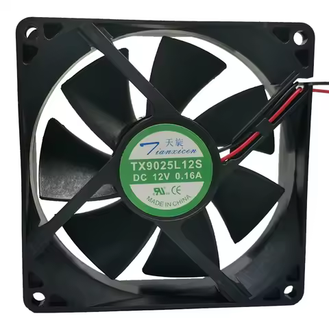 New for tx9025l12s DC 12V 0.16A 9cm 9025 cooling fan 9cm 2-wire wine cabinet refrigerator thermostat