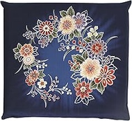 Merry Night Z707-72 Floor Cushion Cover, Made in Japan, 100% Cotton, Meisentsu, Tsujiga Flowers, 21.