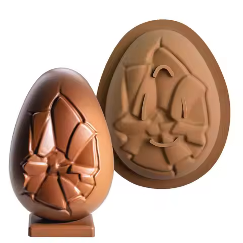 Bakeware Happy Easter Jelly Cake Tools Chocolate Molds Easter Egg Silicone Mold Mousse Mould 3D Crac