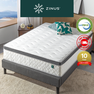 Zinus 30cm Euro Top Latex Hybrid Pocketed Spring Mattress (12inch) - Single , Super Single , Queen , King size