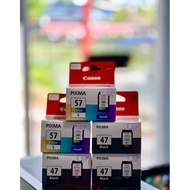 Canon PG-47 / CL-57S Ink Cartridge Original (Black / Colour) for Canon PIXMA E400 E410 E470 E480