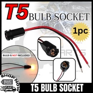 CP (10403) Car/Motorcycle T5 Dashboard Light Bulb Socket Holder With Wire W1.2W 22AWG T5 Bulb