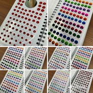 BD61 Bindi/ Pottu/ Sticker Pottu Booklet - Ananya single stone- Shaded -960 bindi