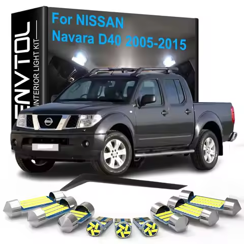 9pcs LED Interior Lights Canbus For Nissan Navara D40 2005 2006 2007 2008 2009 2010 2011 2012 2013 2