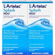Artelac Splash MDO 博士倫眼舒潤持久保濕潤眼液  升級增量(15mL/枝) 長期有貨