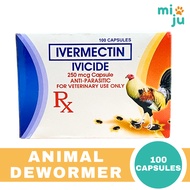 Ivicide Ivermectin (100 Capsules) for Dogs and Chickens