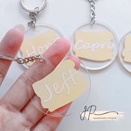 Keychain Nama ~ Customize Keychain Acrylic Keychain Custom Personalised Keychain