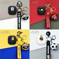 For Baseus Bass BS1 NC Case Cute Cartoon Basketball Football Keychain Pendant Silicone Soft Case Sui
