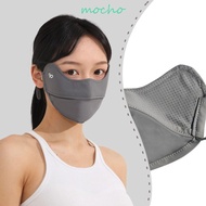 MOCHO Face Cover, Solid Color Sunscreen Face Scarf Ice Silk Mask, Breathable Face Mask Summer Face Scarves Face Gini Mask Hiking