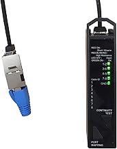 3 in 1 Resistance, Continuity and Port Mapping RJ45 Network Cable Tester, Pocket Size, for C5e, C6, 