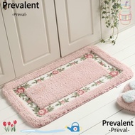 PREVALENT 1 Pcs Flower Rug, 16*24Inch Microfiber Pink Rug, Easy To Use Pink Non-Skid Absorbent Flora
