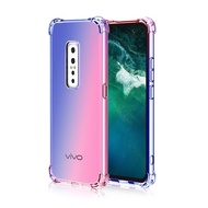 Case Vivo V17 Pro V15 V11 V11i Pro Y71 V7 Plus Y81 Y83 Case Double Color Transparent Soft TPU Casing Anti-fall Gradient Mobile Case Phone Cover