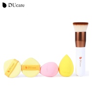 Ducare 5 cái/Bộ Cọ đánh phấn nền với Miếng bọt xốp trang điểm Puff Flat Top Cọ Kabuki cho chất lỏng