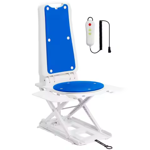 Chair Lift for Elderly amp IPX8 Waterproof Bath Lift for Tub, Foldable, 308 lbs Capacity, Remote Con