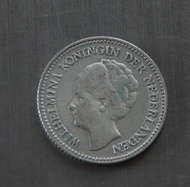 koin 1/2 gulden queen Wilhelmina 1929, (m4)