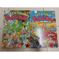 [Preloved] Let's play & find Pokemon 2 + RUBY/SAPPHIRE (2 books)