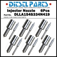 6Pcs Diesel Fuel Injector Nozzle Tips 105015-4190 DLLA154S334N419 for Hitachi EX200 ISUZU Elf Forwar