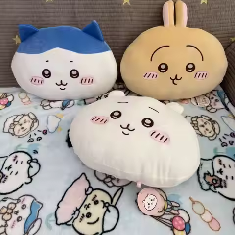 Cute Chiikawa Pillow Blanket Cartoon Usagi Hachiware Girls Office Nap Pillow Cushion Household Items