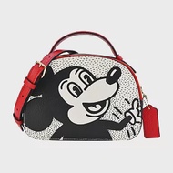 COACH Disney Mickey Mouse X Keith Haring聯名款雙層兩用包- 米白